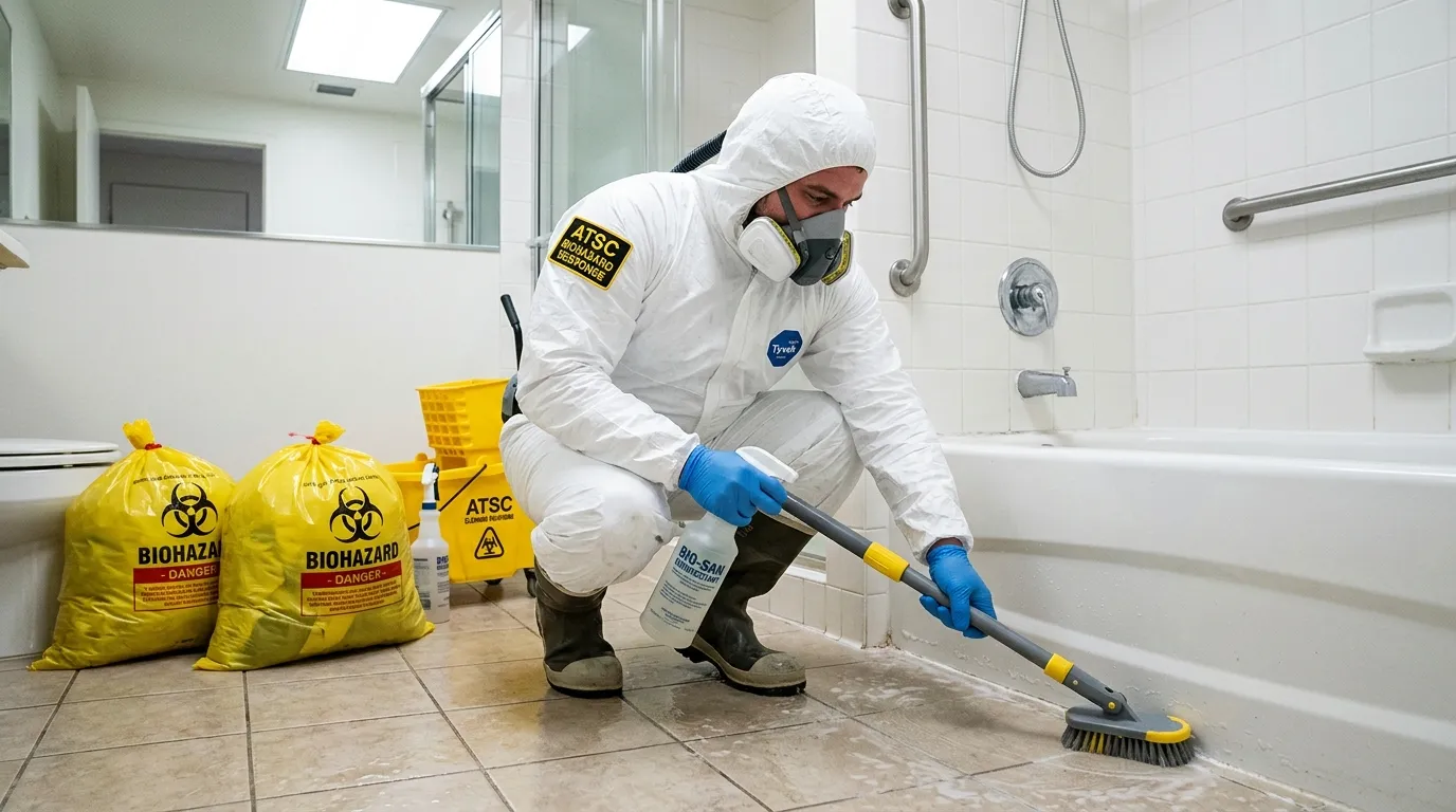Decontamination equipment deployed for Blood Cleanup in Peachtree Corners